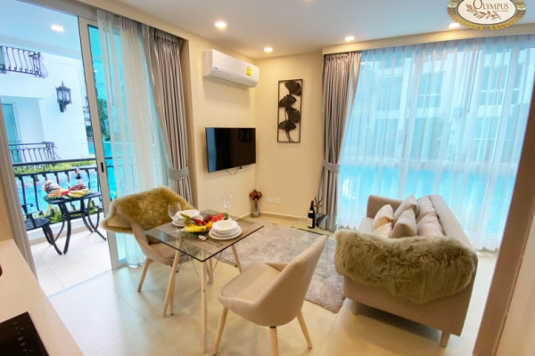 Studio in a residential complex with excellent infrastructure. City Garden Olympus.Contract for 6-12 months: 12,000 baht