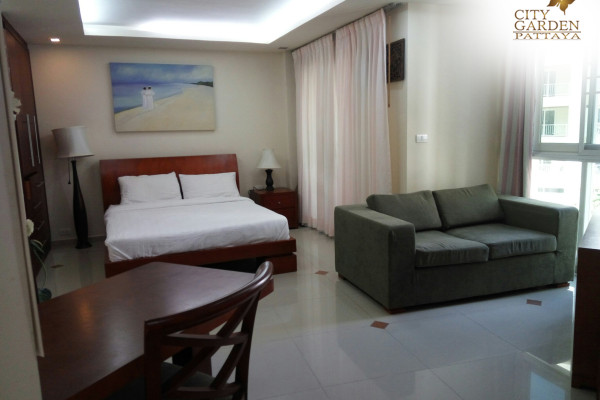 Studio near the beach in Central Pattaya. City Garden Pattaya. 6-12 months: 13,000 baht per month