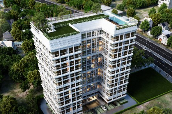 Treetops. 1 bedroom apartment in the Pratumnak area. Corner unit