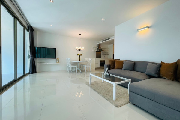 2-bedrooms apartment in respectable condominium. 2nd floor. The Sanctuary Wong Amat. Year contract